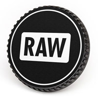 

LenzBuddy Body Cap for Canon - with RAW Icon (Black & White)