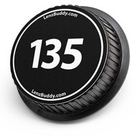 

LenzBuddy Rear Lens Cap for Canon 135mm (Black & White)