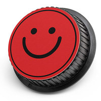

LenzBuddy Rear Lens Cap for Canon - with Photo of a Happy Face (Red)