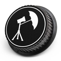 

LenzBuddy Rear Lens Cap for Canon - with Umbrella Icon (Black & White)
