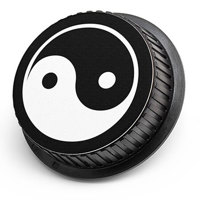 

LenzBuddy Rear Lens Cap for Canon - with Photo of a YinYang (Black & White)