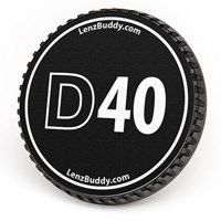 

LenzBuddy Body Cap for Nikon D40 Digital Camera, Black & White