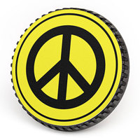 

LenzBuddy Body Cap for Nikon - with Peace Sign (Yellow)