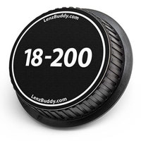 

LenzBuddy Rear Lens Cap for Nikon 18-200mm (Black & White)