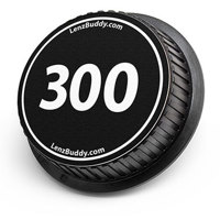 

LenzBuddy Rear Lens Cap for Nikon 300mm (Black & White)