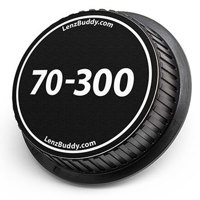 

LenzBuddy Rear Lens Cap for Nikon 70-300mm (Black & White)
