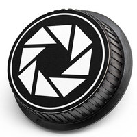 

LenzBuddy Rear Lens Cap for Nikon - with Aperture Icon (Black & White)