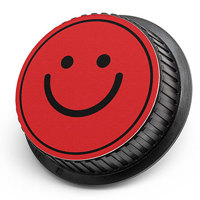 

LenzBuddy Rear Lens Cap for Nikon - with Happy Face Icon (Red)