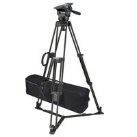 

Miller ArrowX 5 Fluid Head with Sprinter II 1-Stage Aluminum Alloy Tripod System, Includes On Ground Spreader, Telescopic Pan Handle with Clamp and Softcase