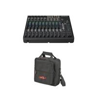 

Mackie 14-Channel Compact Mixer, 3-Band EQ (80 Hz & 2.5 and 12 kHz), 2.5Kohm Mic In Impedance - With SKB Universal Equipment/Mixer Bag