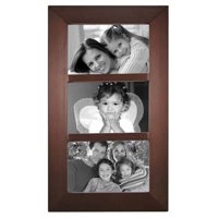 

Malden International Berkeley Series, Contemporary Wall Series Wood Frame, for Three 4x6" Photographs, Color/Style: Walnut