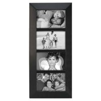 

Malden International Berkeley Series, Contemporary Wall Series Wood Frame, for Four 6x4" Photographs, Color/Style: Black