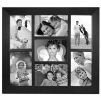 

Malden International Berkeley Series, Contemporary Wall Series Wood Frame, for Seven 4x6" Photographs, Color/Style: Black