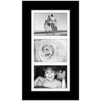 

Malden International Manhattan Wall Series Single Wood Frame, for Three 5x7" Photographs, Color/Style: Black