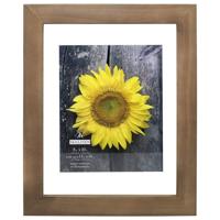 

Malden International Wide Barnwood Float Picture Frame, Holds up to 8x10" Picture, Brown
