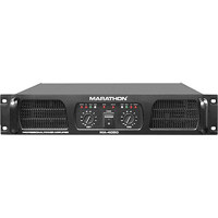 

Marathon MA Pro Series MA-4050 2 Channel Stereo Power Amplifier, 800W at 8 Ohms, 15Hz-25KHz Frequency Response, XLR and 1/4" Inputs, Indicator LEDs