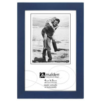 

Malden International Concepts Series Wood Picture Frame for 4x6" Photograph, Blue