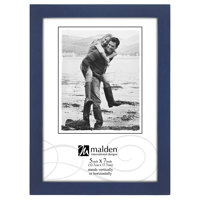 

Malden International Concepts Series Wood Picture Frame for 5x7" Photograph, Blue