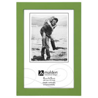 

Malden International Concepts Series Wood Picture Frame for 4x6" Photograph, Green