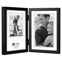 

Malden International Concepts Series Wood Frame for 4x6" Double Vertical Photograph, Black