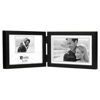 

Malden International Concepts Series Wood Frame for 5x7" Double Horizontal Photograph, Black