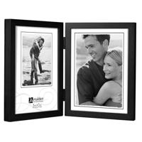 

Malden International Concepts Series Wood Frame for 5x7" Double Vertical Photograph, Black