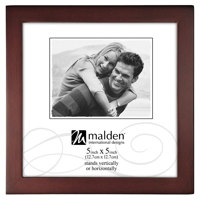 

Malden International Concepts Series Wood Frame for 5x5" Photograph, Walnut