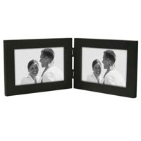 

Malden International Linear Series Double Wood Frame, for Two Horizontal 4x6" Photographs, Color/Style: Black