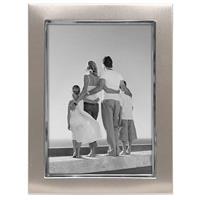 

Malden International Uptown Series Wall Metal Frame for 5x7" Photograph, 2-Toned Silver, Brushed & Gloss