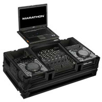 

Marathon Marathon Flight Road Black Series Case for 2x Small Format CD Players Plus 12" Mixers, 17" Laptop