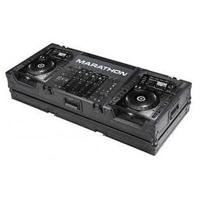 

Marathon Flight Road Black Series Coffin Case for 2x Large Format Pioneer CDJ200 CD Players Plus 19" Mixers