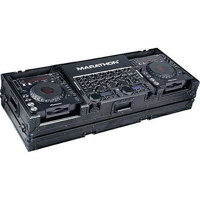 

Marathon MA-DJCD19WBLK Flight Road Coffin Case with Low Profile Wheels, Holds 2x Large Format CD Players/19" Mixer, Black