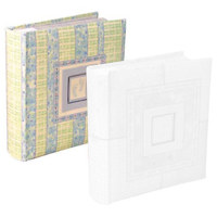 

Malden International Fashion Series, Bound Photo Album, Holds 200 4x6" Photos, 2 per Page, Blue & Yellow Baby Boy Design.