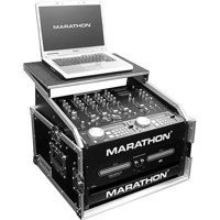 

Marathon Flight Road Case with Full Access Door and Laptop Shelf for 10U Slant Mixer Rack / 6U Vertical Rack System