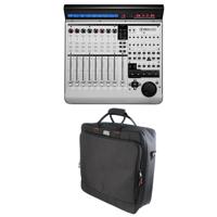 

Mackie 8-Channel Control Surface with USB, 2 Line x 55-Character Backlit LCD Display - WITH Gator Cases Updated Padded Nylon Mixer/Equipment Bag, 18x18x5.5" Interior Size