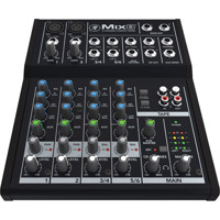 

Mackie Mix8 8-Channel Compact Mixer, 20Hz to 30kHz Frequency Response, 3.8kOhms Mic-In / 1kOhms Tape Out / 22Ohms Phones Out Impedances, 2-Pin DC Connector