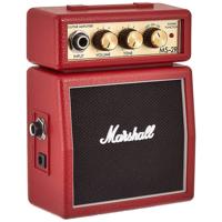 

Marshall MS-2 1W Micro Practice Guitar Amplifier, Mini Half-Stack Design, Red