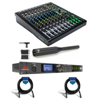 

Mackie ProFXv3 12-Channel Professional Effects Mixer with USB + Software Bundle - Bundle With DBX DriveRack PA2 Loudspeaker Management System, dbx RTA-M Reference Microphone with Clip, 2x Cables