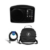 

Mackie 5.25in Compact Powered PA System, 150W, 8 Ohms Impedance - Bundle With Mackie Speaker Bag for SRM150, 20' Heavy Duty 7mm Rubber XLR Microphone Cable