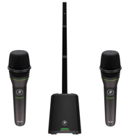 

Mackie SRM-Flex Portable 1300W Column PA System with Built-in Mixer - With 2 Pack Mackie EM-89D Dynamic Vocal Microphone