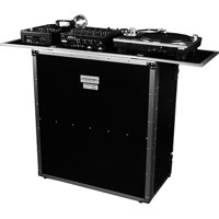 

Marathon MA-DJSTANDT Flight Road Case Fold Out DJ Universal Stand with Table Top and Shelf for DJ Coffins