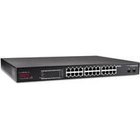 

Marshall Electronics 24-Port 10/100/1000 Mbps PSE Switch with 2-Port Gigabit SFP for IP Cameras, Encoders and Decoders