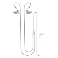 

MEE audio M6 PRO 2nd Generation Musicians' In-Ear Monitors Wired + Wireless Bundle, Includes Stereo Audio Cable and Bluetooth Adapter, Clear