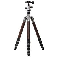 

MeFOTO RoadTrip Classic Leather Edition 5-Section Carbon Fiber Travel Tripod with Q1 Triple-Action Ball Head, Extends to 5.1', Holds 17.6 Lbs, Titanium Finish