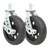 

Rock N Roller Multi-Cart 8" x 2" R-Trac Caster w/Brake (for R12) - 2pk - Black Hub