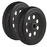 

Rock N Roller Multi-Cart 8"x2" R-Trac Symmetrical Wheel for R12 Caster, Black Hub, 2-Pack