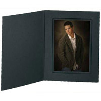 

TAP Picture Buckeye Folder Frame, For 4x6" Photo, Side loading, Color: Black/Black Foil, Pack of 25
