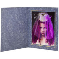 

TAP Picture Folder Frame Capri, Marble Blue with Gold Foil, for 4x6" Photo. (25 Pack)