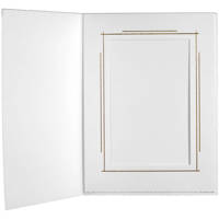 

TAP Picture Folder Frame Whitehouse, White / Gold, for 6x8" Photo. Vertical (25 Pack)