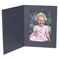 

Collectors Gallery Contemporary Portrait Folder Frame without Foil Border for 6x8" Print, Portrait Format, 25Pack, Black